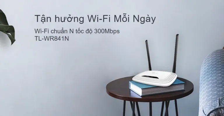 Bộ phát wifi TP-Link TL-WR841N, 300Mbps, 2.4 GHz | AKIA