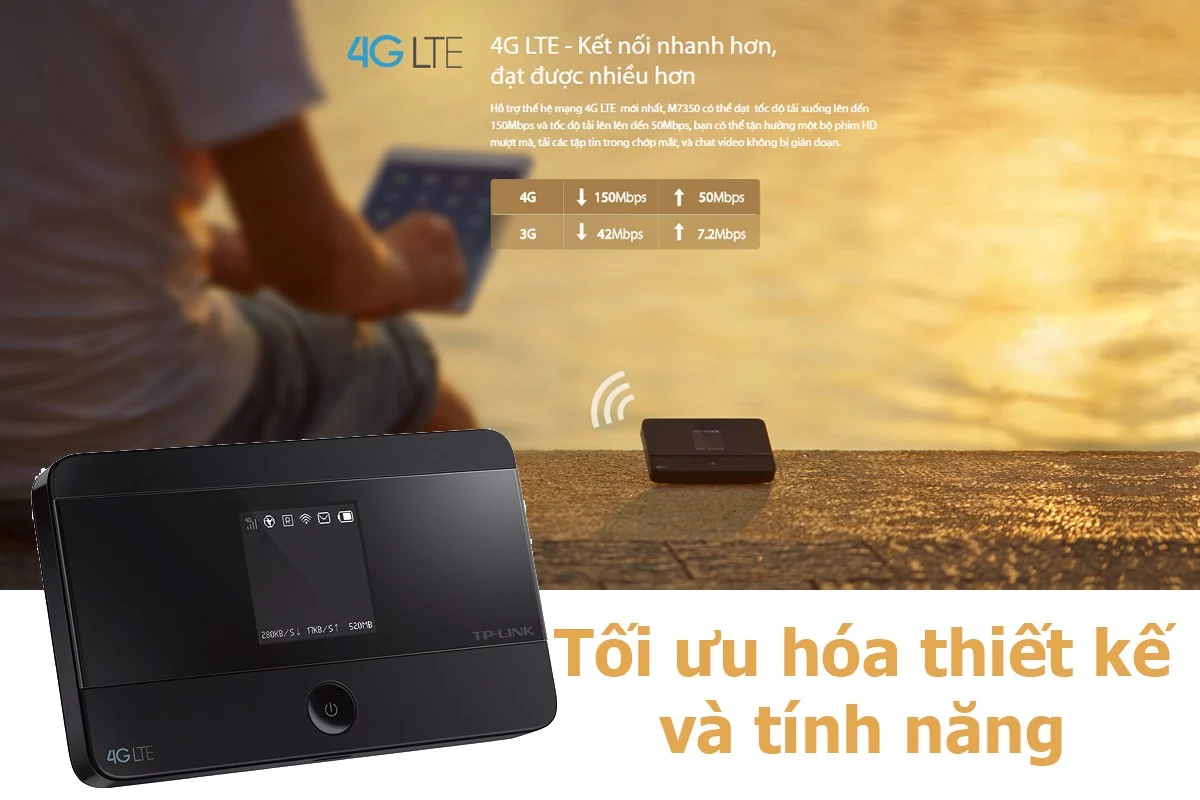 Bộ Phát Wifi Di Động 4G LTE TP-Link M7350 | AKIA