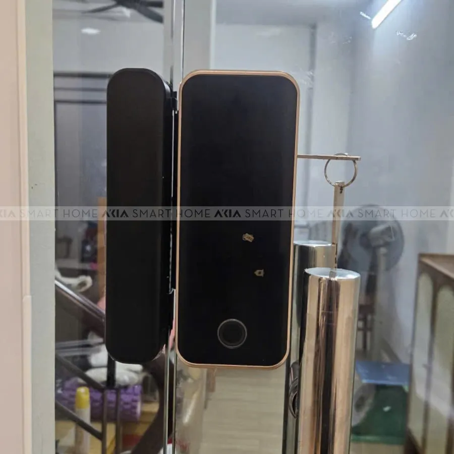 Khóa Vân Tay Cửa Kính Akia G08 - Dùng Cho Cửa Kính Lùa 5 In 1 20 Khóa Vân Tay Cửa Kính Akia G08