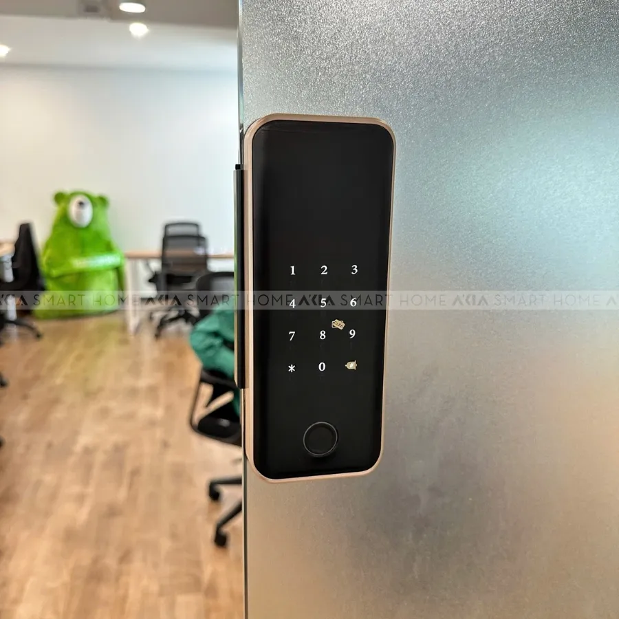 Khóa Vân Tay Cửa Kính Akia G08 - Dùng Cho Cửa Kính Lùa 5 In 1 12 Khóa Vân Tay Cửa Kính Akia G08