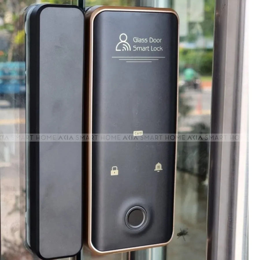 Khóa Vân Tay Cửa Kính Akia G08 - Dùng Cho Cửa Kính Lùa 5 In 1 16 Khóa Vân Tay Cửa Kính Akia G08