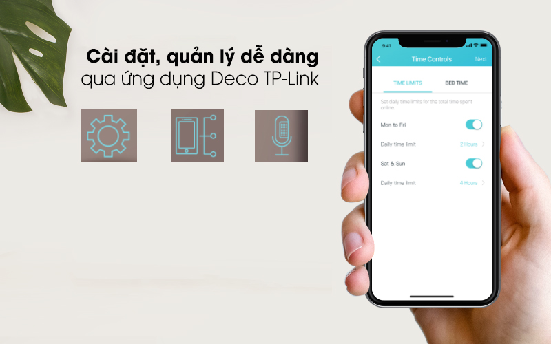 Bộ Phát Mesh Wifi Tp-Link Deco M4 Ac1200 2 Pack 2 Bộ Phát Wifi Tp-Link Deco M4