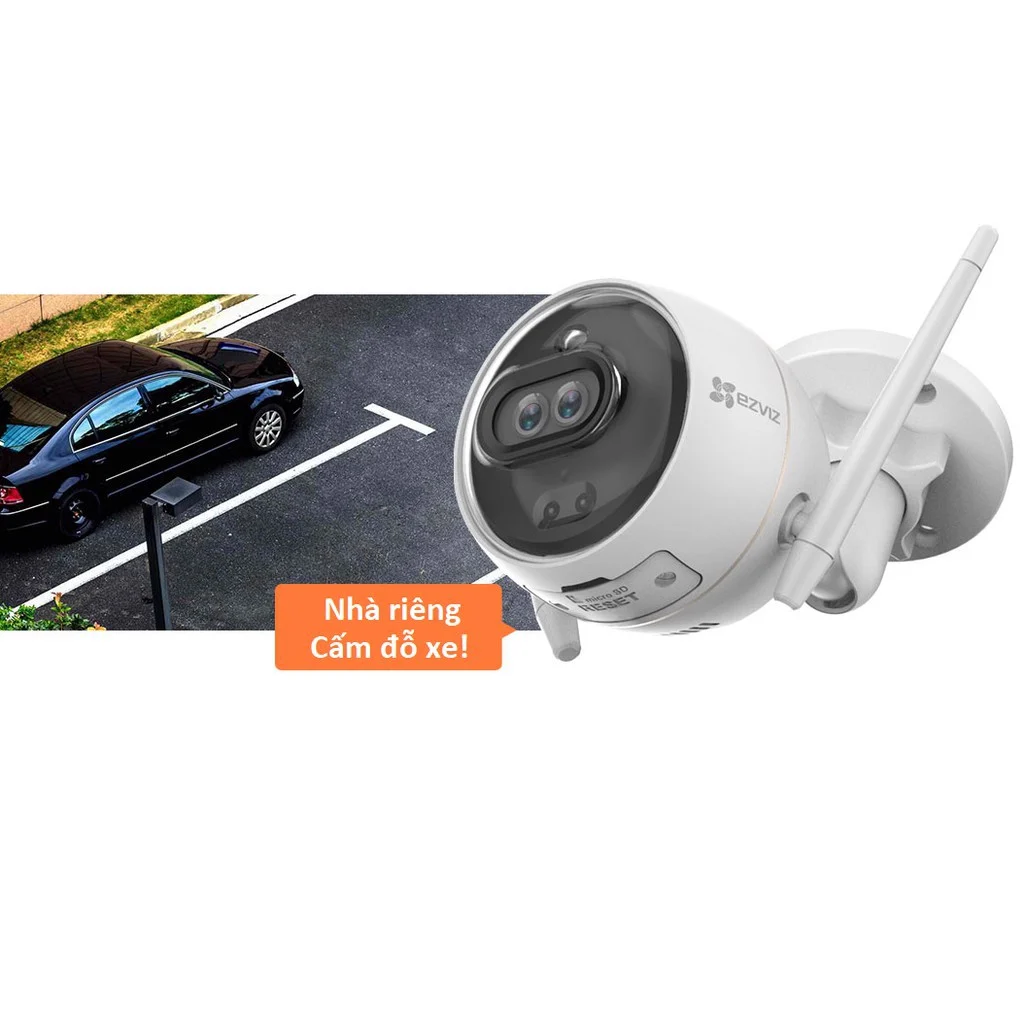 Camera Wifi ngoài trời Ezviz C3X mắt kép 1080P (C3-6B22WFR) | AKIA