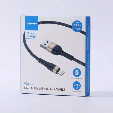 Cáp sạc Type A sang Lightning Vivan VXL100 | AKIA