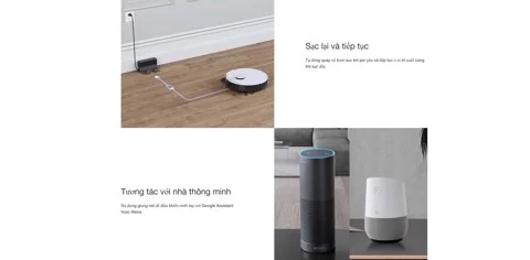 Robot Hút Bụi Lau Nhà Thông Minh Ecovacs Deebot OZMO T8 | AKIA
