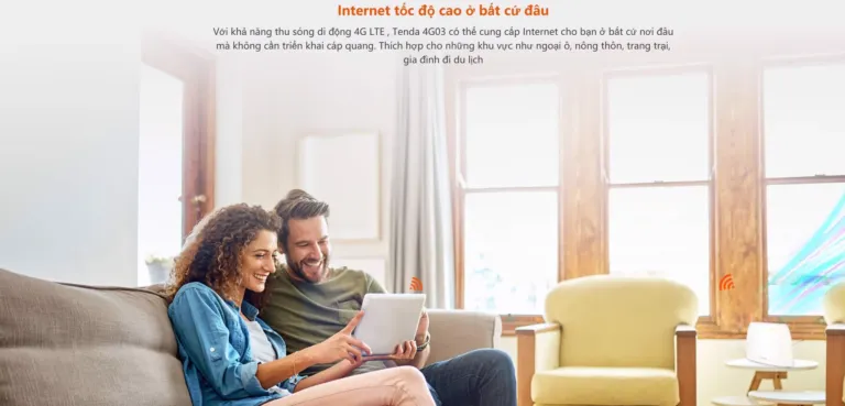 Bộ Phát Wifi 4G LTE Tenda 4G03 Chuẩn N300 | AKIA