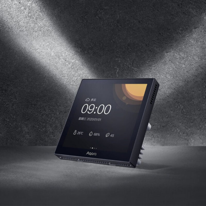 Aqara S1 - Công Tắc Màn Hình Cảm Ứng Aqara Smart Scene Panel 16 Công Tắc Màn Hình Cảm Ứng Có Màn Hình Lcd Sắc Nét Với Thiết Kế Viền Đen Sang Trọng