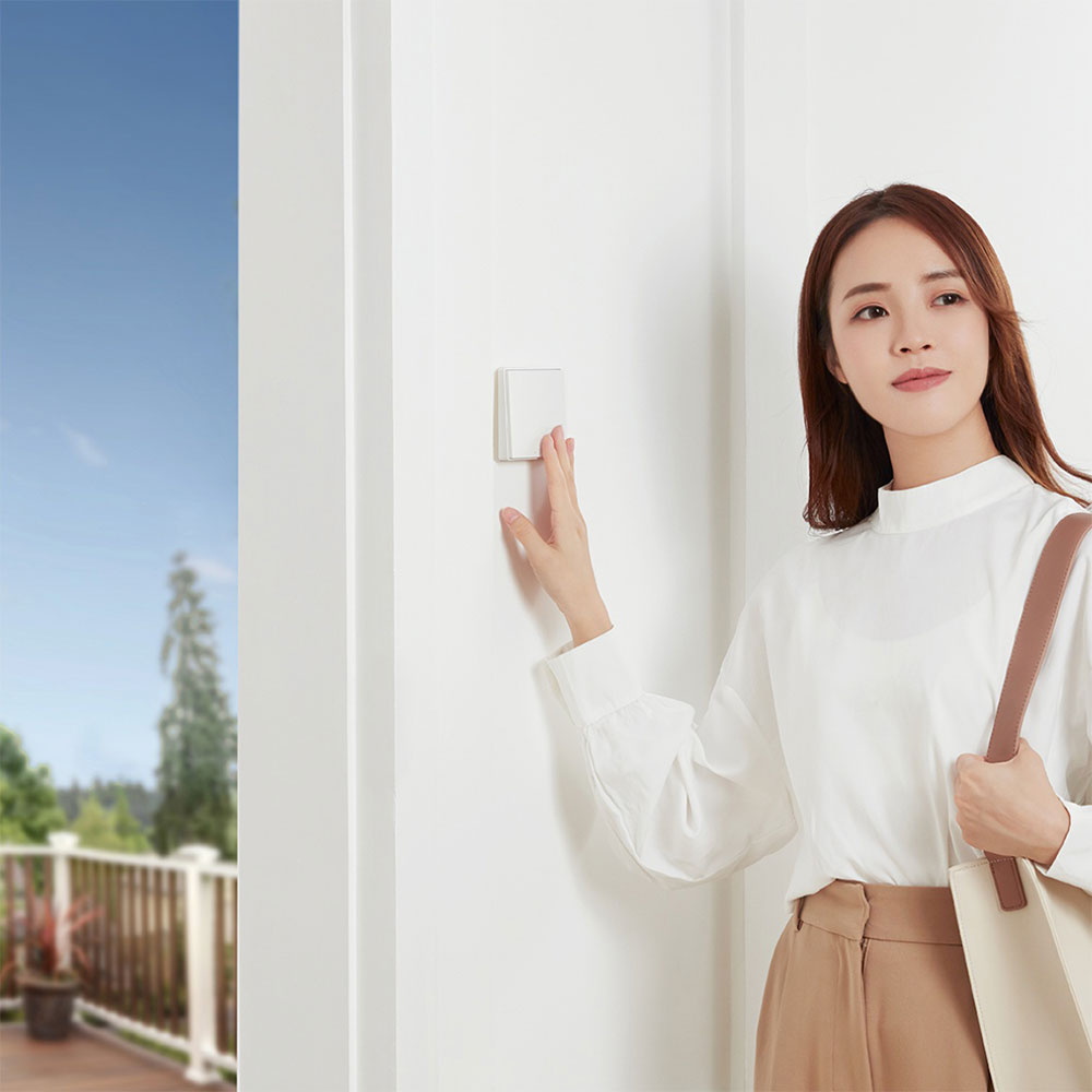 Công Tắc Vuông Thông Minh Aqara Zigbee D1 Và H1 34 Công Tắc Aqara H1 (Phiên Bản Không Dây) Có Thời Lượng Pin Lên Đến 5 Năm