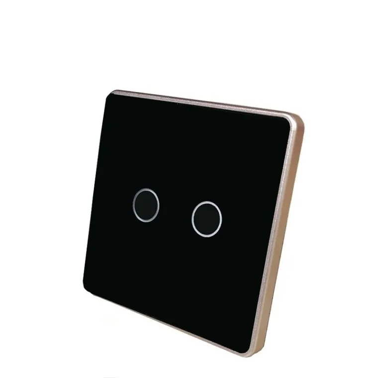 Công Tắc Thông Minh 2 nút Tuya Zigbee 3.0 màu đen chính hãng | AKIA