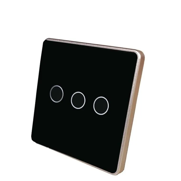 Công Tắc Tuya Zigbee 3.0 – 3 Nút – Đen – Cái | AKIA