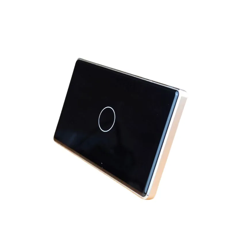 Công tắc điện thông minh Tuya Wifi viền nhôm – kính phẳng | AKIA