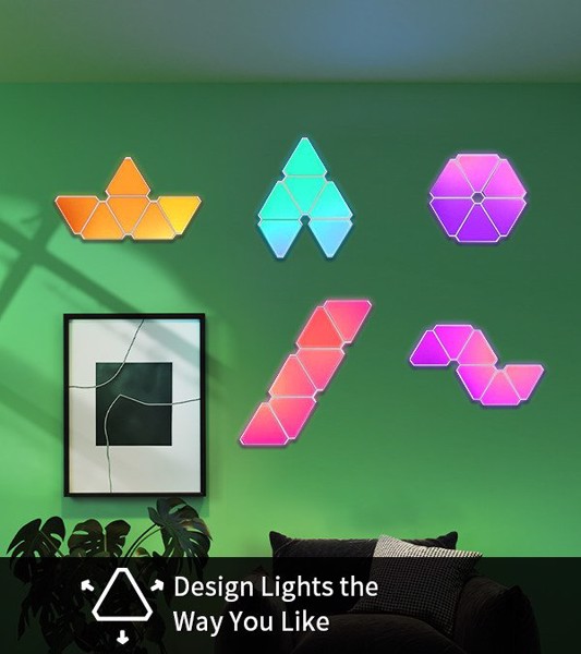 Đèn Dán Tường Yeelight Smart Led Light Panels 9 Bộ Mở Rộng Cho Đèn Led Dán Tường Yeelight Smart Light Panels Extension