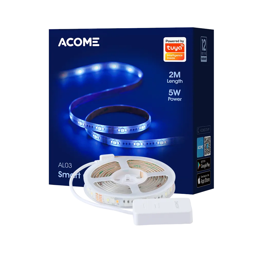 Đèn LED Dây Hiệu Ứng Thông Minh RGB ACOME AL03 16 Triệu Màu Công Suất 5W | AKIA