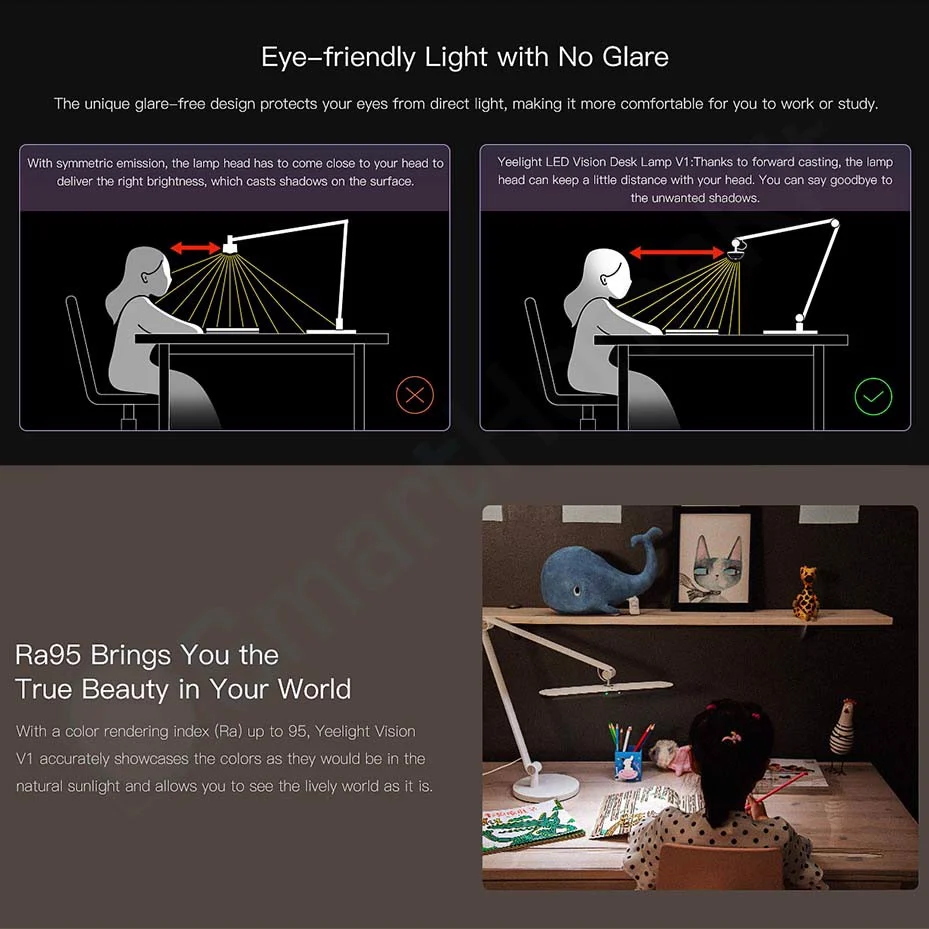 Đèn bàn Yeelight LED Vision Desk Lamp V1 Pro | AKIA