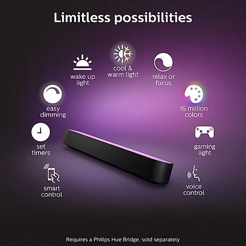 Đèn thông minh Philips Hue Play Light Bar đồng bộ 16 triệu màu | AKIA