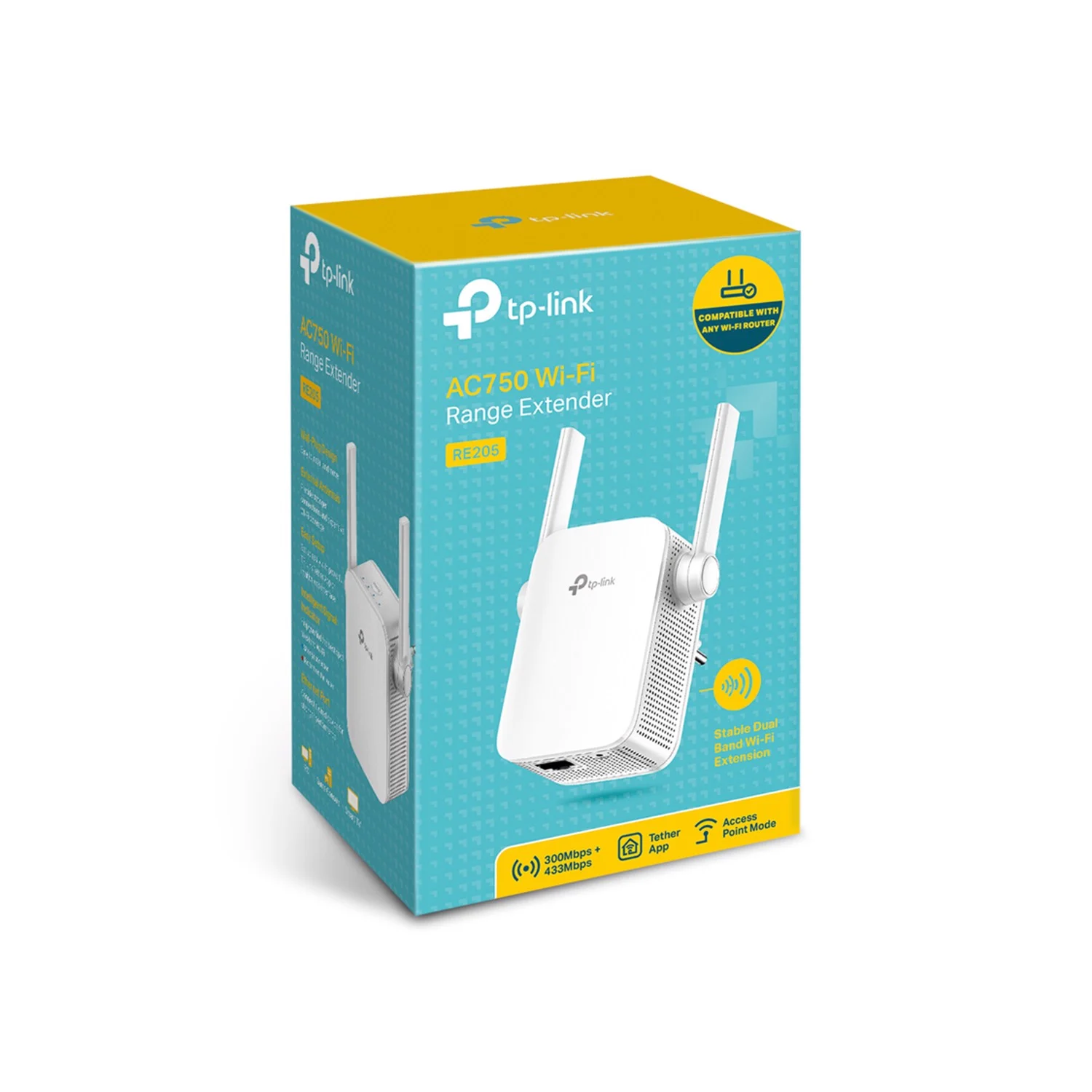 Bộ Kích Sóng Wi-Fi Băng Tần Kép RE205 AC750 | AKIA