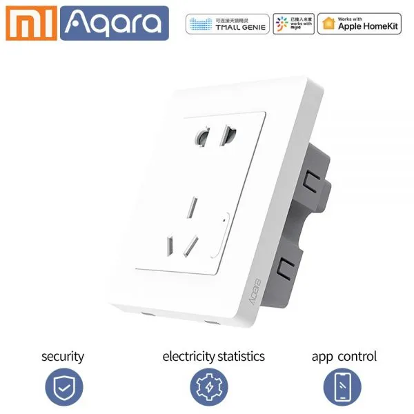 Chất liệu chống cháy, thiết kế thông minh giúp ổ cắm âm tường Aqara được nhiều khách hàng lựa chọn