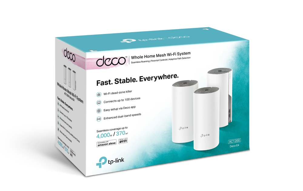 Bộ Phát Mesh Wifi Tp-Link Deco E4 Ac1200 4 Bộ Phát Mesh Wifi Tp-Link Deco E4 Ac1200