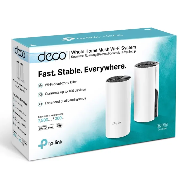 Bộ Phát Mesh Wifi TP-Link Deco M4 AC1200 2 Pack | AKIA
