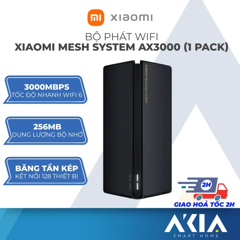 Router Wifi 6 Xiaomi Mesh System AX3000 (1-pack) RA82 | AKIA