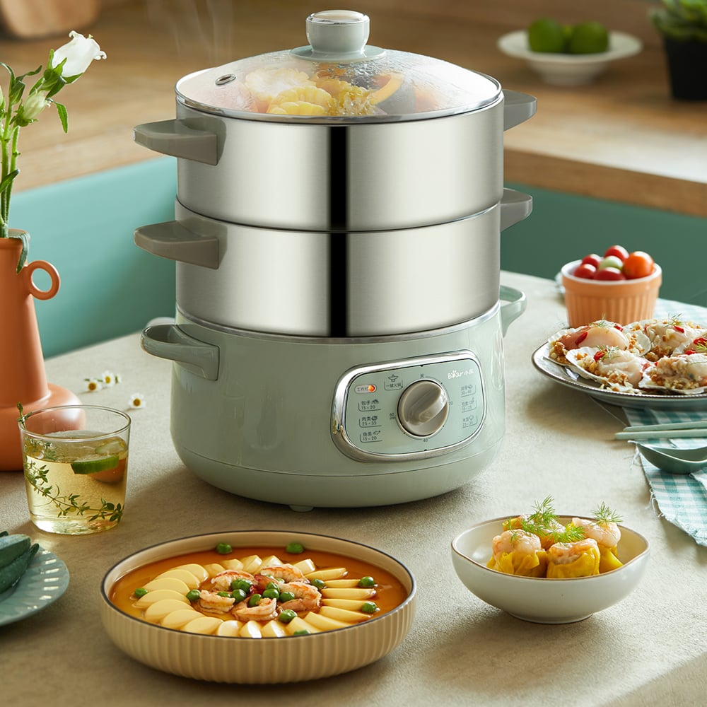 Nồi Hấp Thức Ăn, Model: Dzg-D80G5, Hiệu: Bear Nồi Hấp Thức Ăn, Model: Dzg-D80G5, Hiệu: Bear