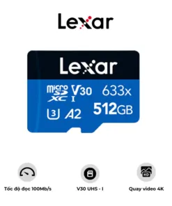 Thẻ nhớ Lexar 633x Micro SDXC Class 10 UHS-I