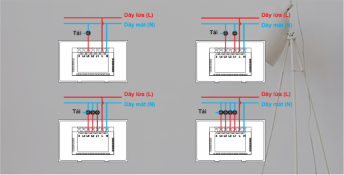Hướng Dẫn Lắp Đặt Công Tắc Thông Minh Vconnex Wifi - Chữ Nhật - Viền Vàng