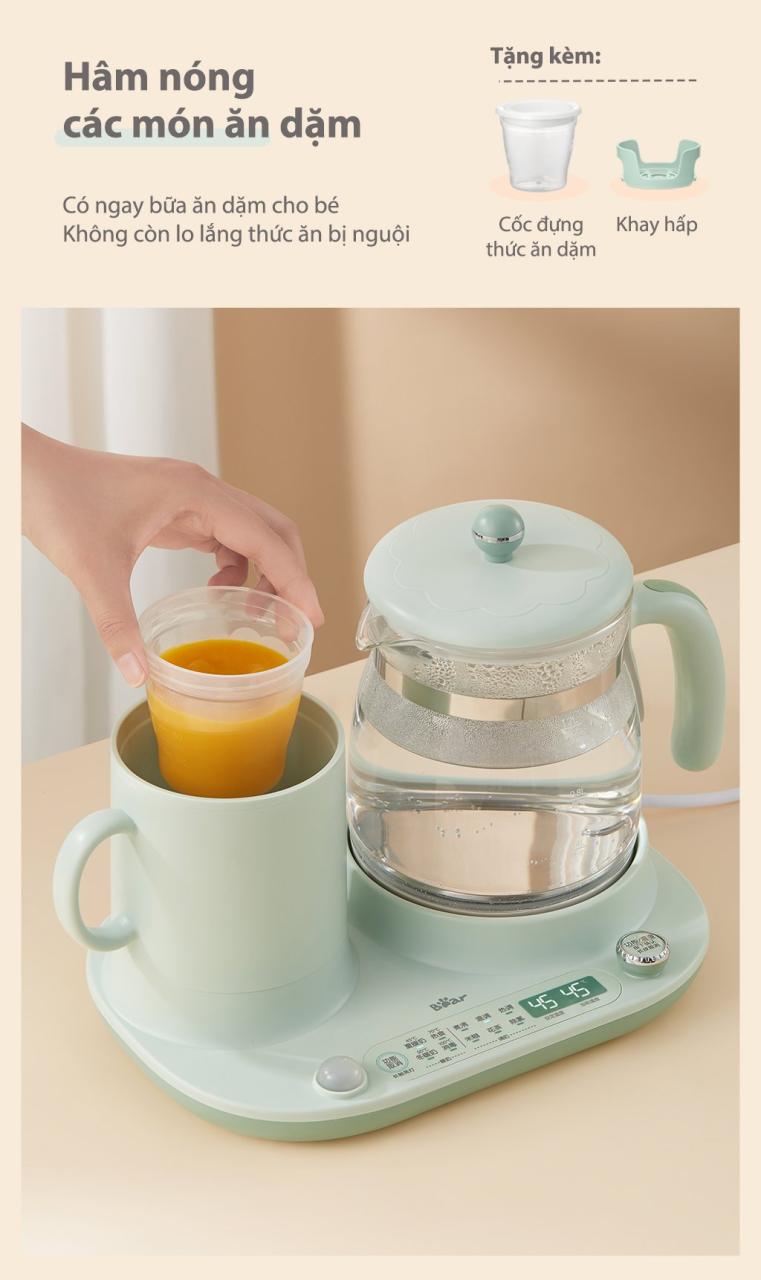 Bình Nấu Nước Đa Năng &Amp; Giữ Ấm Bear Tnq-A12L1 Bình Nấu Nước Đa Năng &Amp; Giữ Ấm Bear Tnq-A12L1