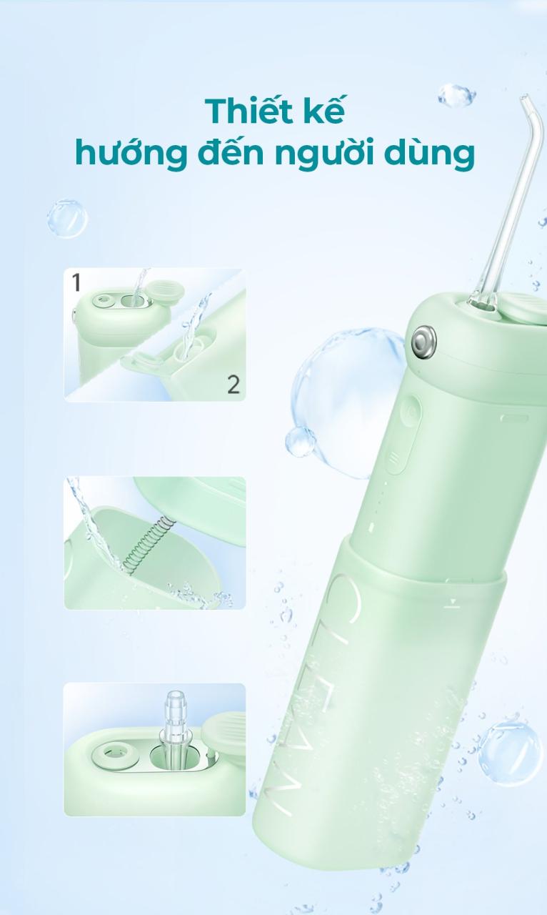 Máy Tăm Nước Sóng Siêu Âm Usmile Màu Pink Máy Tăm Nước Sóng Siêu Âm Usmile Màu Pink