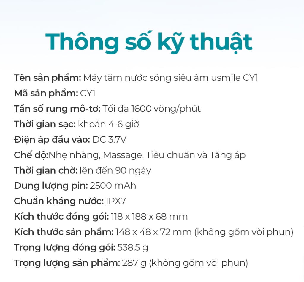 Máy Tăm Nước Sóng Siêu Âm Usmile Màu Pink Máy Tăm Nước Sóng Siêu Âm Usmile Màu Pink