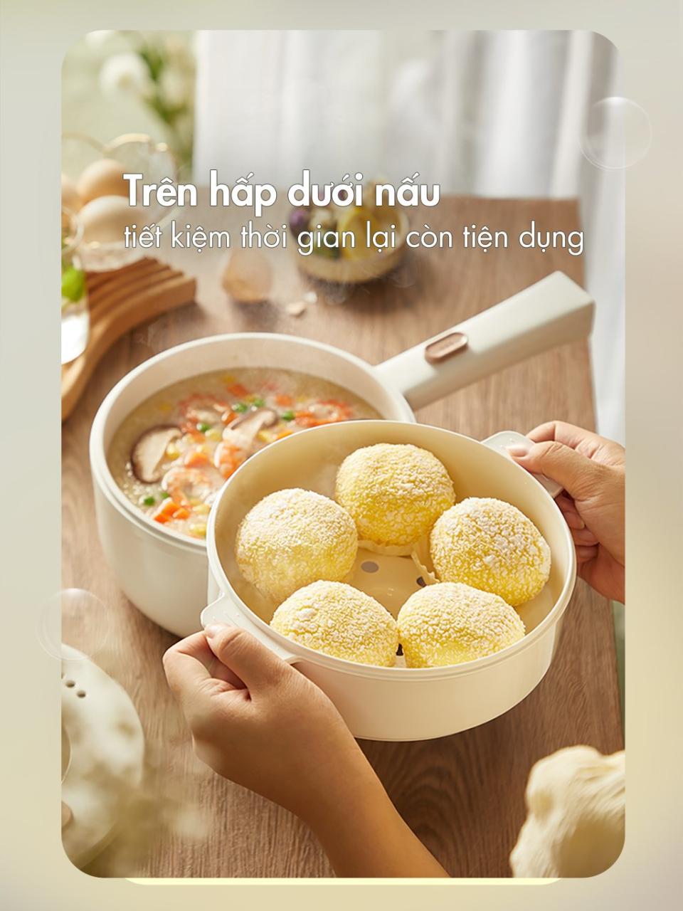 Nồi Điện Đa Năng Bear Drg-E15F2 Nồi Điện Đa Năng Bear Drg-E15F2