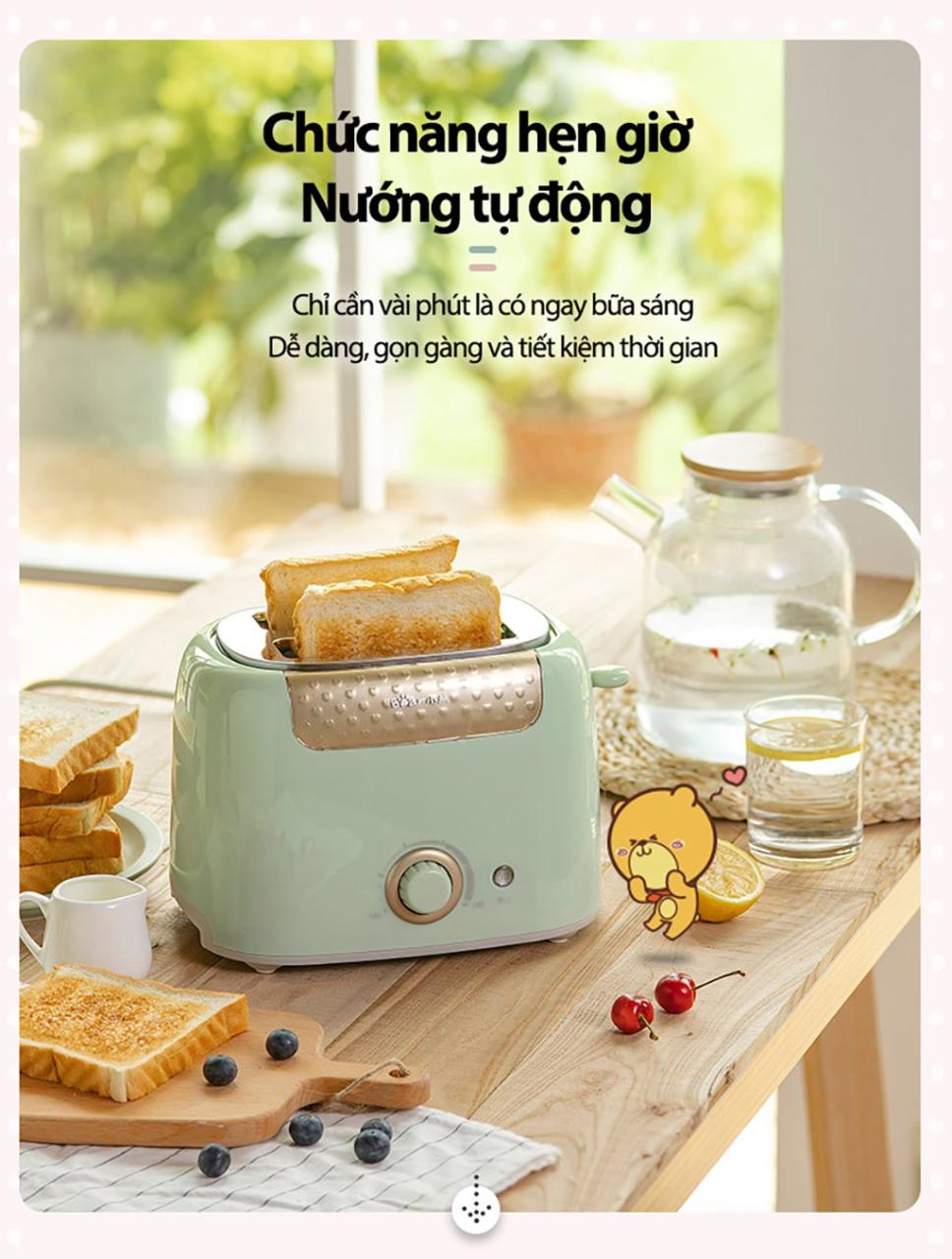 Máy Nướng Bánh Mì Bear Dsl-601 Máy Nướng Bánh Mì Bear Dsl-601