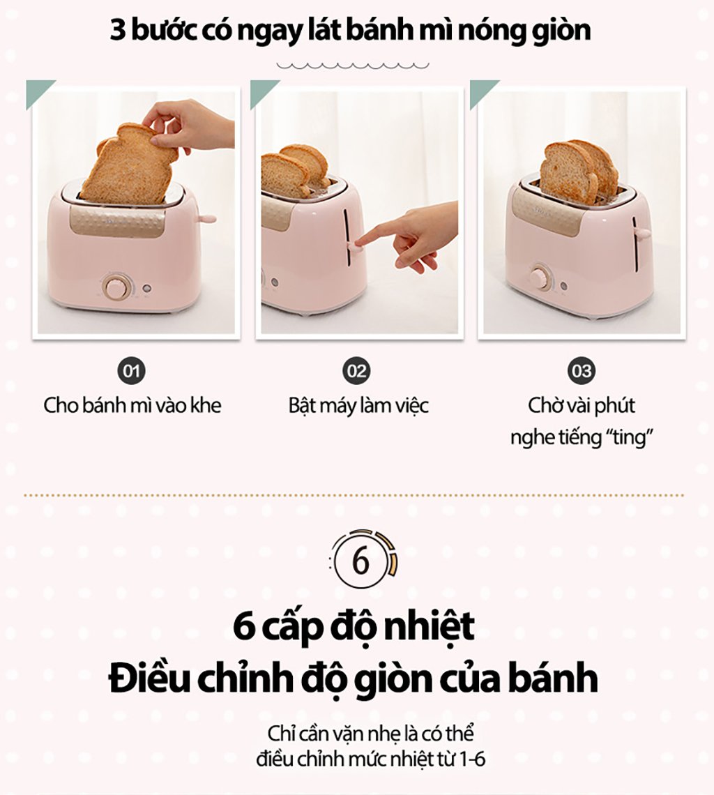 Máy Nướng Bánh Mì Bear Dsl-601 Máy Nướng Bánh Mì Bear Dsl-601