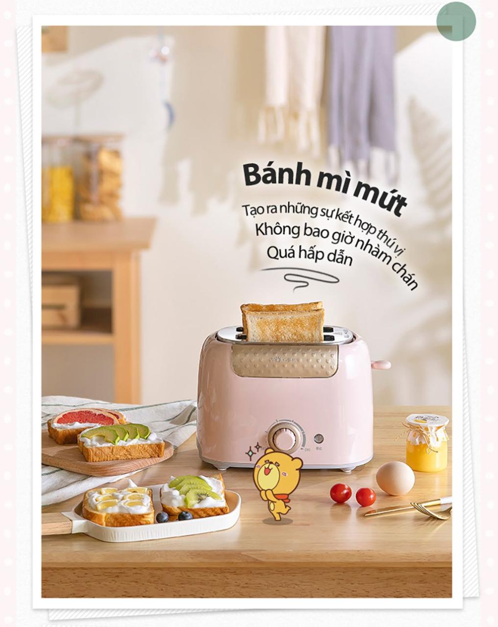 Máy Nướng Bánh Mì Bear Dsl-601 Máy Nướng Bánh Mì Bear Dsl-601