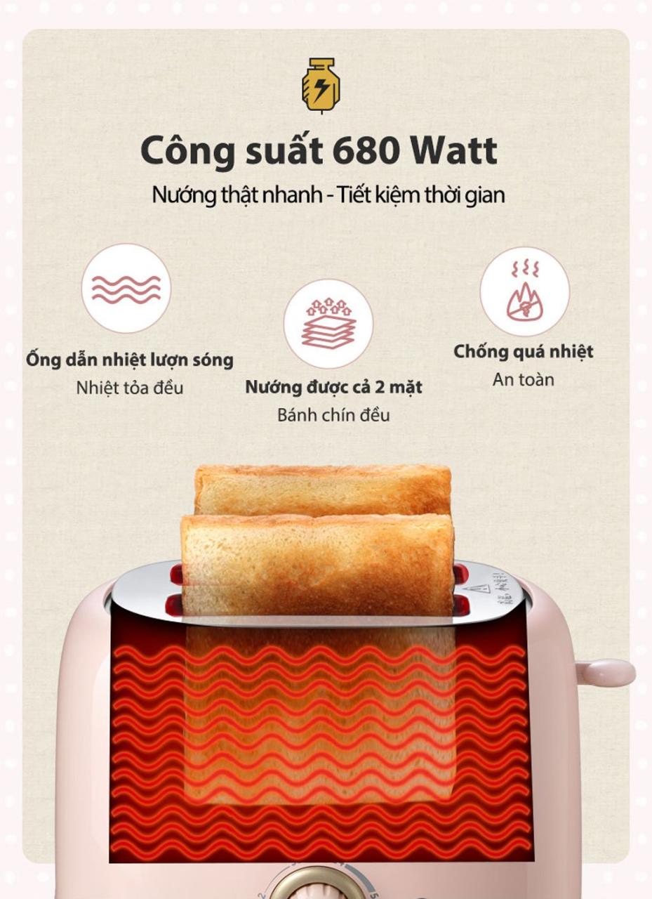 Máy Nướng Bánh Mì Bear Dsl-601 Máy Nướng Bánh Mì Bear Dsl-601
