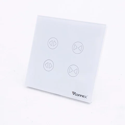 Công tắc rèm đôi wifi Vconnex không viền | AKIA