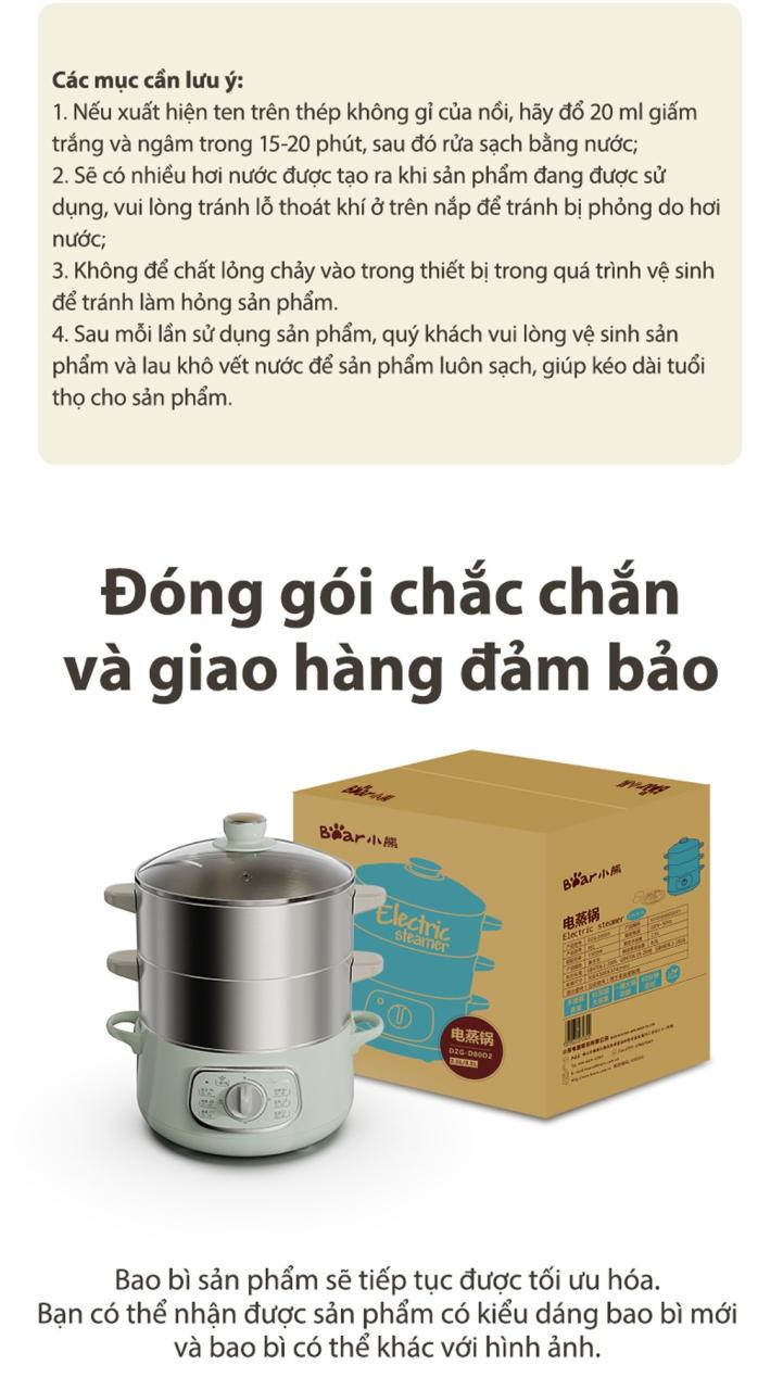 Nồi Hấp Thức Ăn, Model: Dzg-D80G5, Hiệu: Bear Nồi Hấp Thức Ăn, Model: Dzg-D80G5, Hiệu: Bear