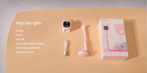 Camera Ezviz Bm1 Chuyên Dụng Giám Sát Bé - Màu Hồng 16 Camera Ezviz Bm1 Chuyên Dụng Giám Sát Bé - Màu Hồng - Akia Smart Home