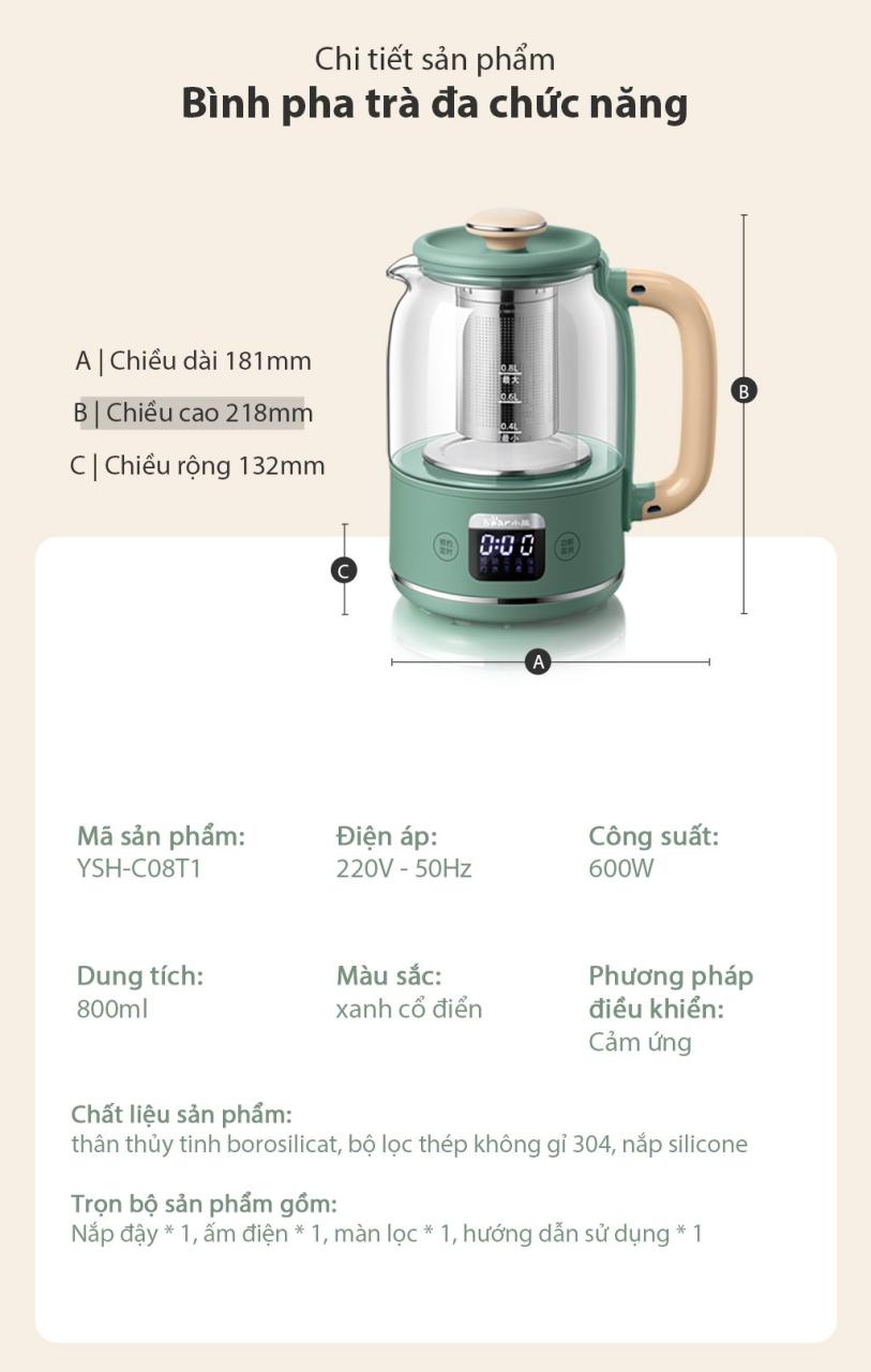 Bình Pha Trà Bear Bình Pha Trà Bear