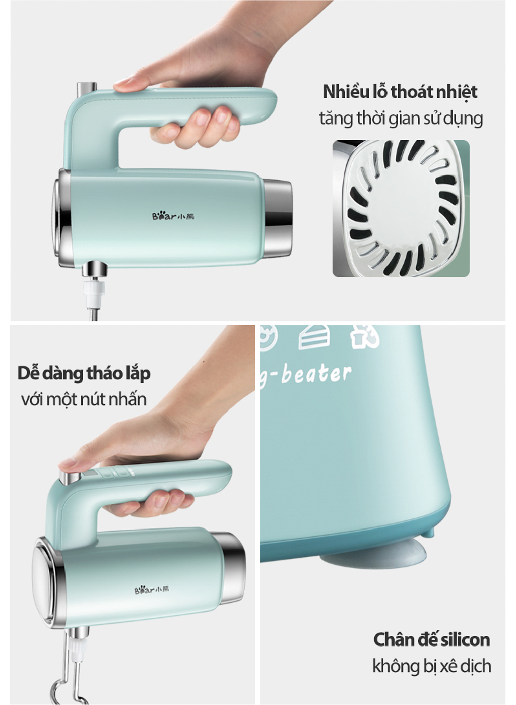 Máy Đánh Trứng Bear Ddq-B03V1 22 Máy Đánh Trứng Bear Ddq-B03V1