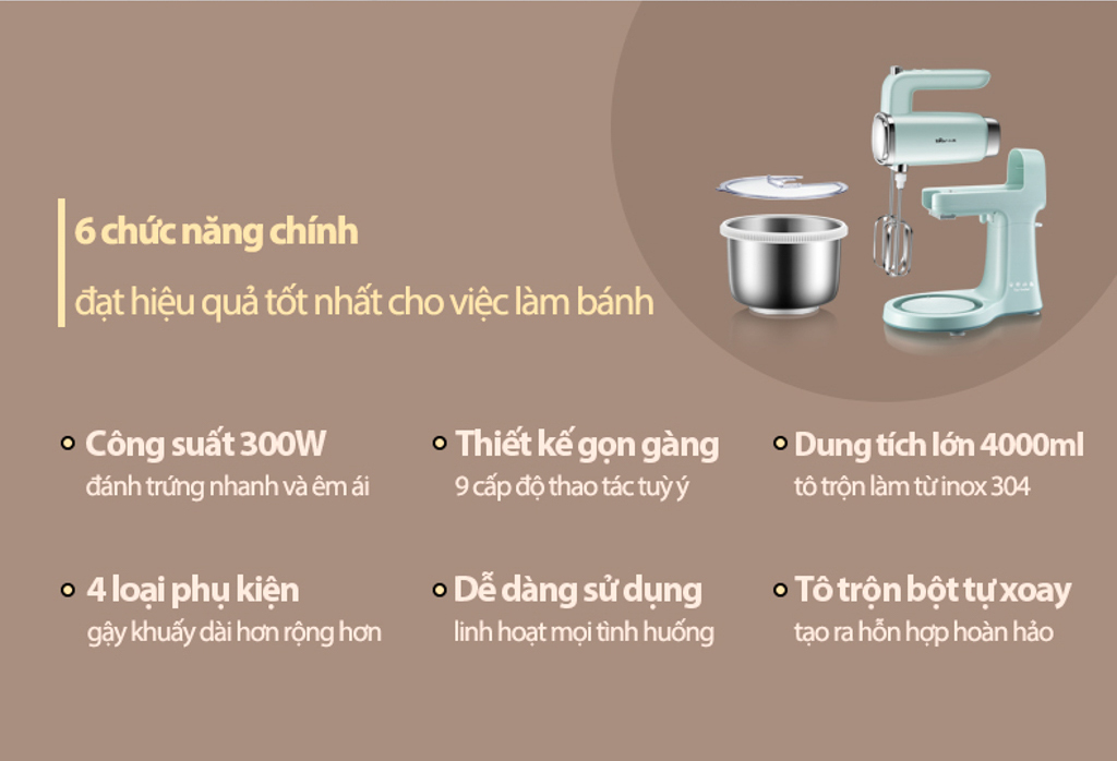 Máy Đánh Trứng Bear Ddq-B03V1 13 Máy Đánh Trứng Bear Ddq-B03V1