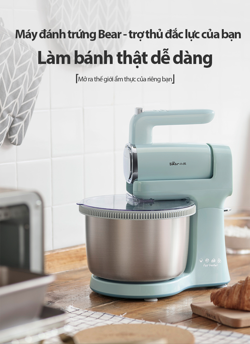 Máy Đánh Trứng Bear Ddq-B03V1 14 Máy Đánh Trứng Bear Ddq-B03V1
