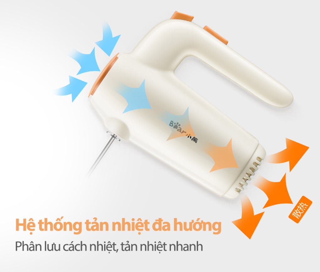 Máy Trộn Thực Phẩm Cầm Tay Hiệu Bear, Model: Ddq-B01K1, Công Suất: 125W, 1 Pha (220V), Tần Số 50Hz Máy Trộn Thực Phẩm Cầm Tay Hiệu Bear, Model: Ddq-B01K1, Công Suất: 125W, 1 Pha (220V), Tần Số 50Hz