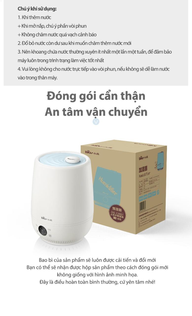 Máy Tạo Độ Ẩm Bear Jsq-C50Q1 Máy Tạo Độ Ẩm Bear Jsq-C50Q1