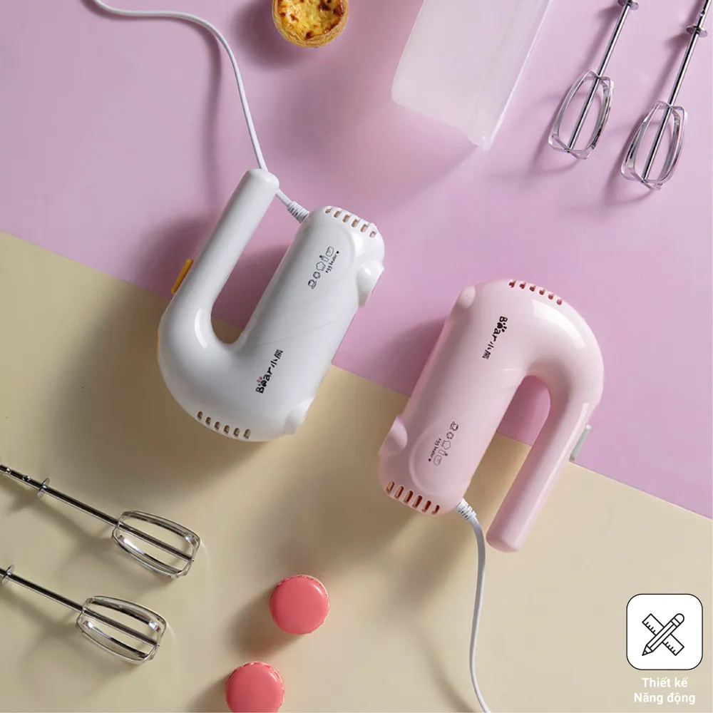Máy đánh trứng và trộn thực phẩm cầm tay Bear DDQ-A01G1 | AKIA