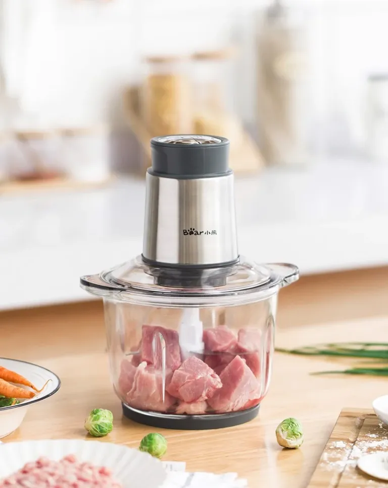 Máy xay thực phẩm Bear QSJ – B03Y7 – Thiết kế cao cấp – Lưỡi dao 2 tầng | AKIA
