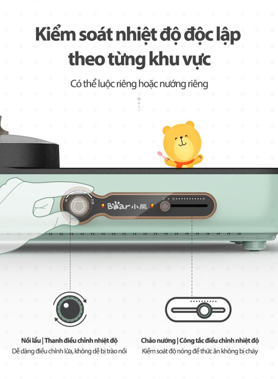 Bếp Nướng Và Lẩu Đa Năng Bear Dkl-C15G1 - Akia Smart Home Bếp Nướng Và Lẩu Đa Năng Bear Dkl-C15G1 - Akia Smart Home