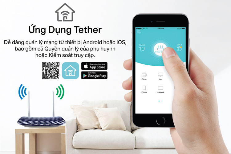 Router Wifi Tp-Link Archer C20 Băng Tần Kép Ac750 11 Router Wifi Tp-Link Archer C20 Băng Tần Kép Ac750 - Akia Smart Home
