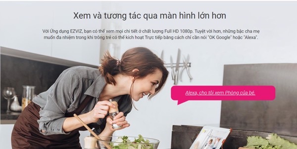 Camera Ezviz Bm1 Chuyên Dụng Giám Sát Bé - Màu Hồng 14 Camera Ezviz Bm1 Chuyên Dụng Giám Sát Bé - Màu Hồng - Akia Smart Home