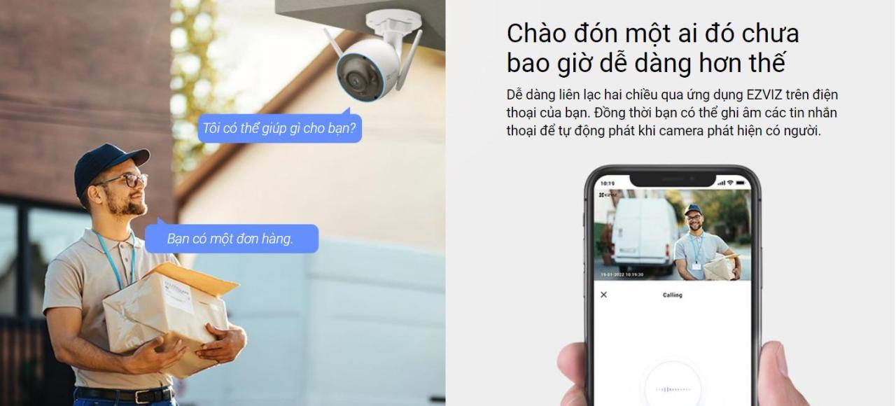 Camera Ngoài Trời Ezviz H3 Bản 5Mp Quay Phim 3K Camera Ngoài Trời Ezviz H3 Bản 5Mp Quay Phim 3K
